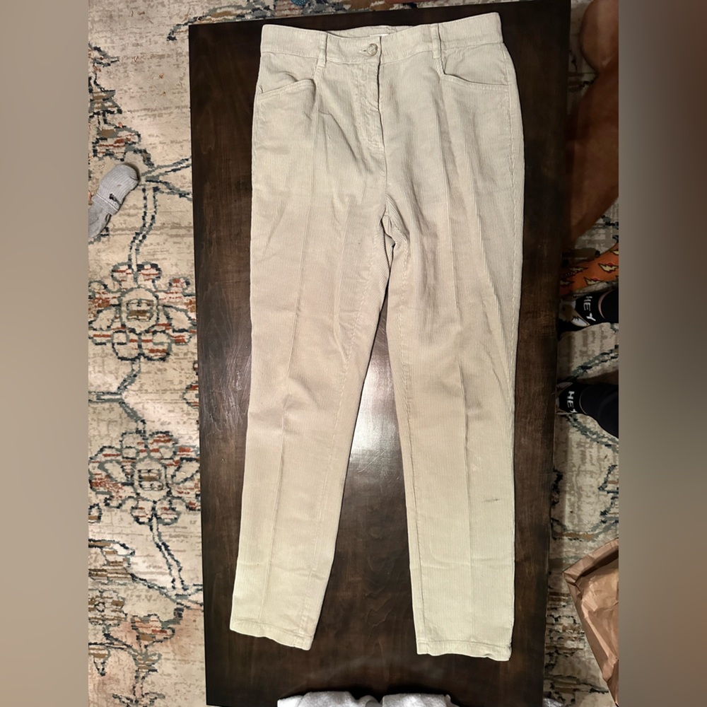 Cream Corduroy Poetry Pants